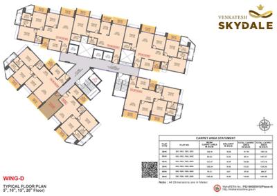 Project Image of 946.37 - 1473.16 Sq.ft 2 BHK Apartment for buy in Shree Venkatesh Skydale Phase 4