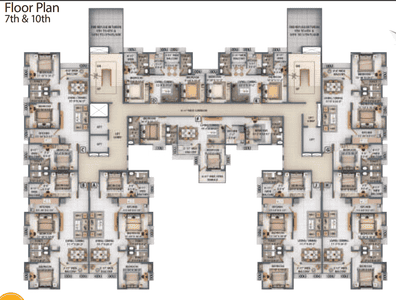 Project Image of 664.0 - 1120.0 Sq.ft 2 BHK Apartment for buy in Merlin Imperia