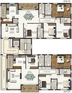 Project Image of 2535.0 - 2575.0 Sq.ft 4 BHK Apartment for buy in Riddhi Signature