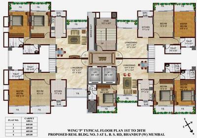 Project Image of 493.0 - 1168.0 Sq.ft 1 BHK Apartment for buy in Srishti Heights