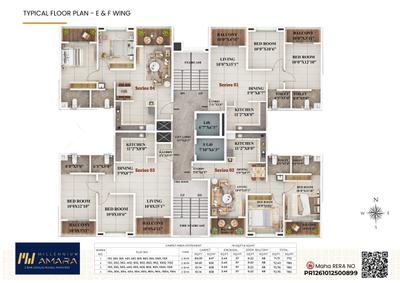 Project Image of 772.0 - 783.0 Sq.ft 2 BHK Apartment for buy in Millennium Amara Phase 2
