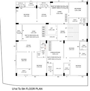 Project Image of 449.5 - 526.89 Sq.ft 2 BHK Apartment for buy in Parth Shivam Apartment