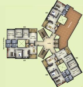 Project Image of 686.74 - 780.16 Sq.ft 2 BHK Apartment for buy in Kumar Palmcrest