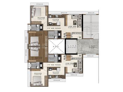 Project Image of 630.44 - 1219.01 Sq.ft 2 BHK Apartment for buy in Pranav Samrat CHSL 
