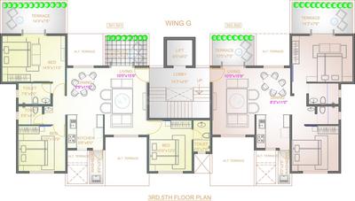 Project Image of 718.0 - 887.0 Sq.ft 2 BHK Apartment for buy in Raviraj Aureate Phase 2