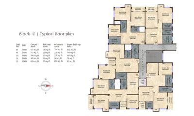 Project Image of 1050 Sq.ft 3 BHK Apartment / Flat for sale in New Town for Rs. 5100000