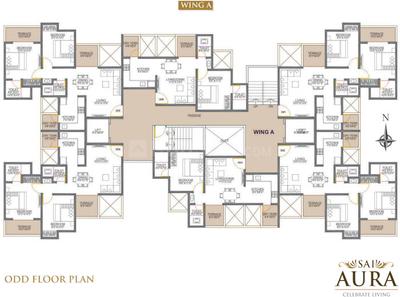 Project Image of 349.0 - 640.0 Sq.ft 1 BHK Apartment for buy in Sai Aura