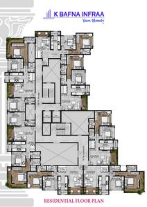 Project Image of 669.3 - 891.57 Sq.ft 2 BHK Apartment for buy in K Bafna Philia Square