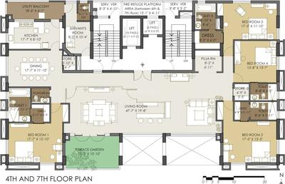 Project Image of 4821.0 - 4850.0 Sq.ft 4 BHK Apartment for buy in Belani Savoy
