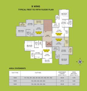 Project Image of 395.0 - 756.0 Sq.ft 1 BHK Apartment for buy in Ashish Laxmi Angan