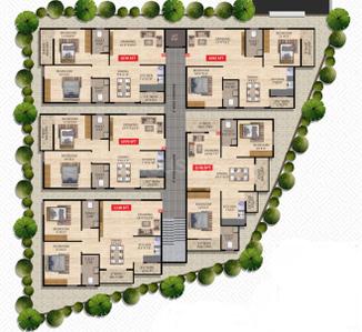 Project Image of 1070.0 - 1138.0 Sq.ft 2 BHK Apartment for buy in Vikyaath Sai Gold Enclave