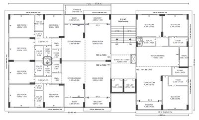 Project Image of 1278.0 - 2018.56 Sq.ft 3 BHK Apartment for buy in Meru Valentina