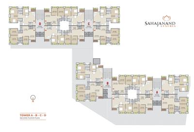 Project Image of 703.0 - 899.32 Sq.ft 2 BHK Apartment for buy in Sahjanand Luxuria
