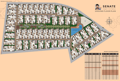 Project Image of 799.0 - 1620.0 Sq.ft 1 BHK Apartment for buy in DS Senate
