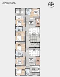 Project Image of 664.46 - 1021.28 Sq.ft 2 BHK Apartment for buy in Sreerosh Karuna