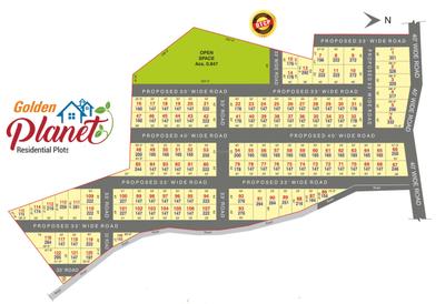 Project Image of 1319.76 - 4124.41 Sq.ft Residential Plot Plot for buy in Bhavya Sree Golden Planet Block D