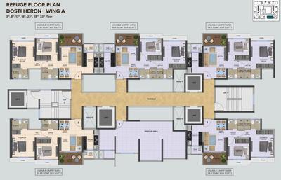 Project Image of 601.0 - 604.0 Sq.ft 2 BHK Apartment for buy in Dosti Heron