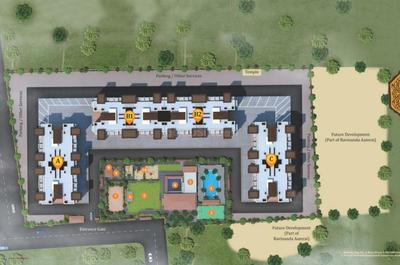 Project Image of 629.0 - 630.98 Sq.ft 2 BHK Apartment for buy in Om Sai Ravinanda Aamrai Phase 1 Building C