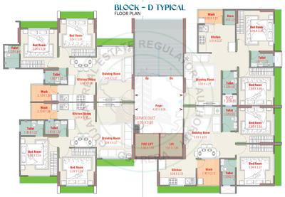Project Image of 521.4 - 732.27 Sq.ft 2 BHK Apartment for buy in Radhe Tirupati Sky