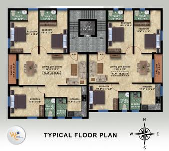 Project Image of 1350.0 - 1600.0 Sq.ft 3 BHK Apartment for buy in Woddies Double Heights