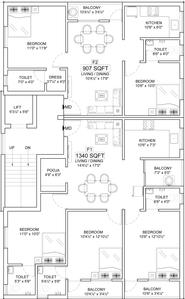 Project Image of 521.0 - 1340.0 Sq.ft 1 BHK Apartment for buy in Sri Rosso Phase 2