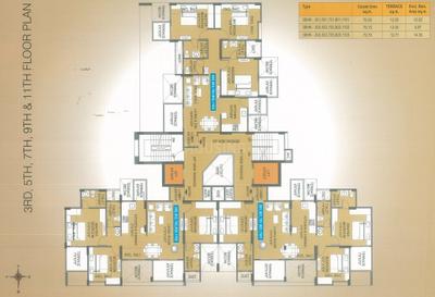 Project Image of 926.0 - 938.0 Sq.ft 3 BHK Apartment for buy in JN Adi Amma Bliss C Wing