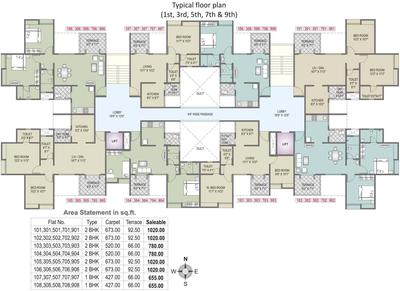 Project Image of 427.0 - 673.0 Sq.ft 1 BHK Apartment for buy in Choice Goodwill Valencia