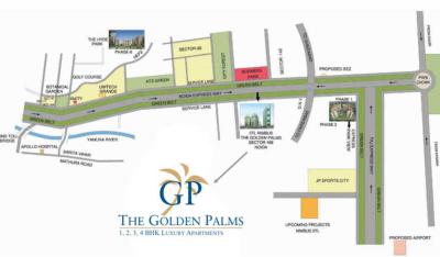 Project Image of 345.0 - 476.0 Sq.ft 1 BHK Apartment for buy in Nimbus The Golden Palms Tower O