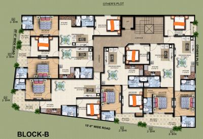 Project Image of 1010.0 - 1550.0 Sq.ft 2 BHK Builder Floor for buy in Blydan Orchid Residency