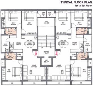 Project Image of 0.0 - 807.29 Sq.ft 3 BHK Apartment for buy in Jay Opec Hill