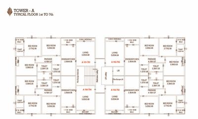 Project Image of 493.63 - 709.34 Sq.ft 2 BHK Apartment for buy in Silver Al Minaar Heights