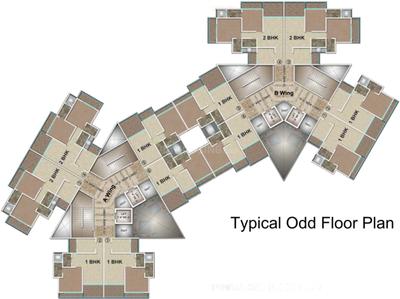 Project Image of 0.0 - 448.0 Sq.ft 1 BHK Apartment for buy in Shanti The Cennet