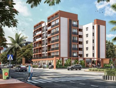 Project Image of 634.32 - 875.0 Sq.ft 2 BHK Apartment for buy in Vrajshanti Magnum Aura
