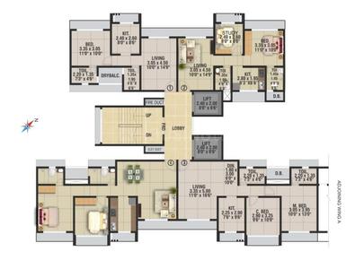 Project Image of 1300 Sq.ft 3 BHK Apartment / Flat for sale in Mulund East for Rs. 28000000