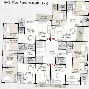 Project Image of 578.24 - 711.93 Sq.ft 2 BHK Apartment for buy in Jalaram Complex