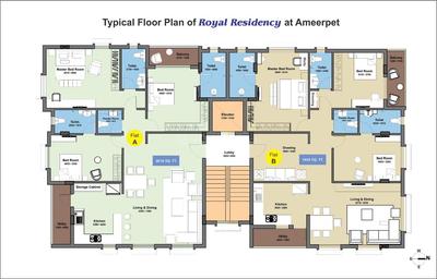 Project Image of 0.0 - 5000.0 Sq.ft 4 BHK Apartment for buy in Rooshna Royal Residency