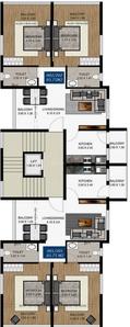 Project Image of 0.0 - 1009.12 Sq.ft 2 BHK Apartment for buy in Prabhudessai Meraki