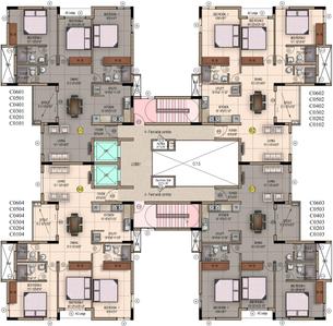 Project Image of 1055.0 - 1060.0 Sq.ft 3 BHK Apartment for buy in Mahindra Iris Court