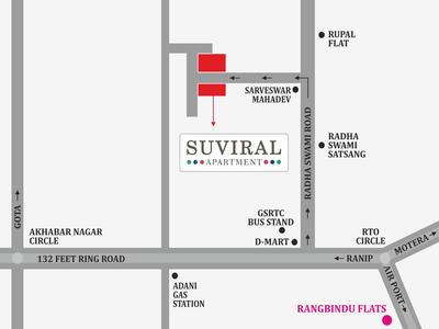 Project Image of 583.08 - 612.36 Sq.ft 2 BHK Apartment for buy in Hiradhan Suviral Apartment