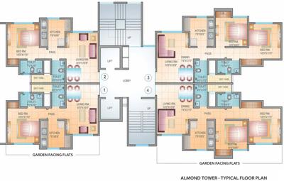 Project Image of 445.0 - 613.0 Sq.ft 1 BHK Apartment for buy in DSS Mahavir Kalpavruksha Oak Tulip Alcacia Almond