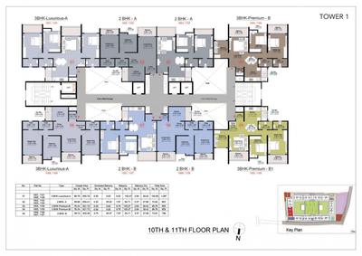 Project Image of 631.42 - 1087.0 Sq.ft 2 BHK Apartment for buy in Kohinoor Central Park Phase 1