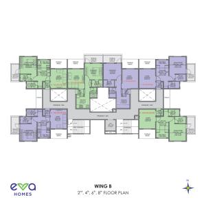 Project Image of 437.0 - 639.27 Sq.ft 1 BHK Apartment for buy in Eva Homes
