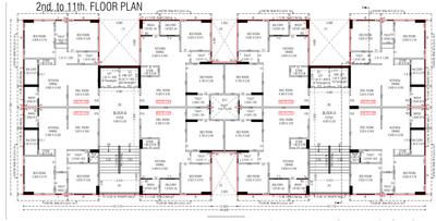 Project Image of 1332.0 - 1368.0 Sq.ft 2 BHK Apartment for buy in Ekaksh Elegance