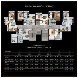 Project Image of 240.0 - 550.0 Sq.ft 1 RK Apartment for buy in Pratima Celosia Avenue