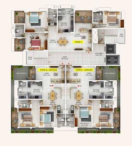 Project Image of 1803.0 - 2968.0 Sq.ft 3 BHK Apartment for buy in Urban Heights By Varma
