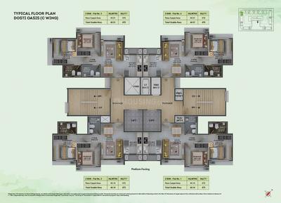 Project Image of 0.0 - 680.0 Sq.ft 2 BHK Apartment for buy in Dosti Greenscapes