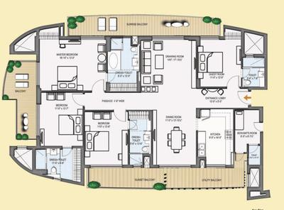 Project Image of 0.0 - 3127.0 Sq.ft 4 BHK Apartment for buy in CHD Tee9