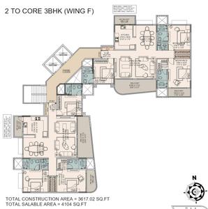 Project Image of 0.0 - 1299.63 Sq.ft 3 BHK Apartment for buy in Nyati Defence Enclave II
