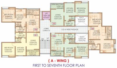Project Image of 391.0 - 419.0 Sq.ft 1 BHK Apartment for buy in BG Vrundavan Park