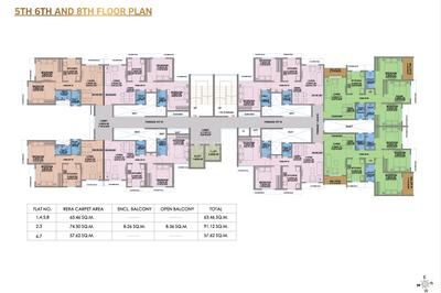 Project Image of 683.0 - 926.0 Sq.ft 2 BHK Apartment for buy in Heena Ashish